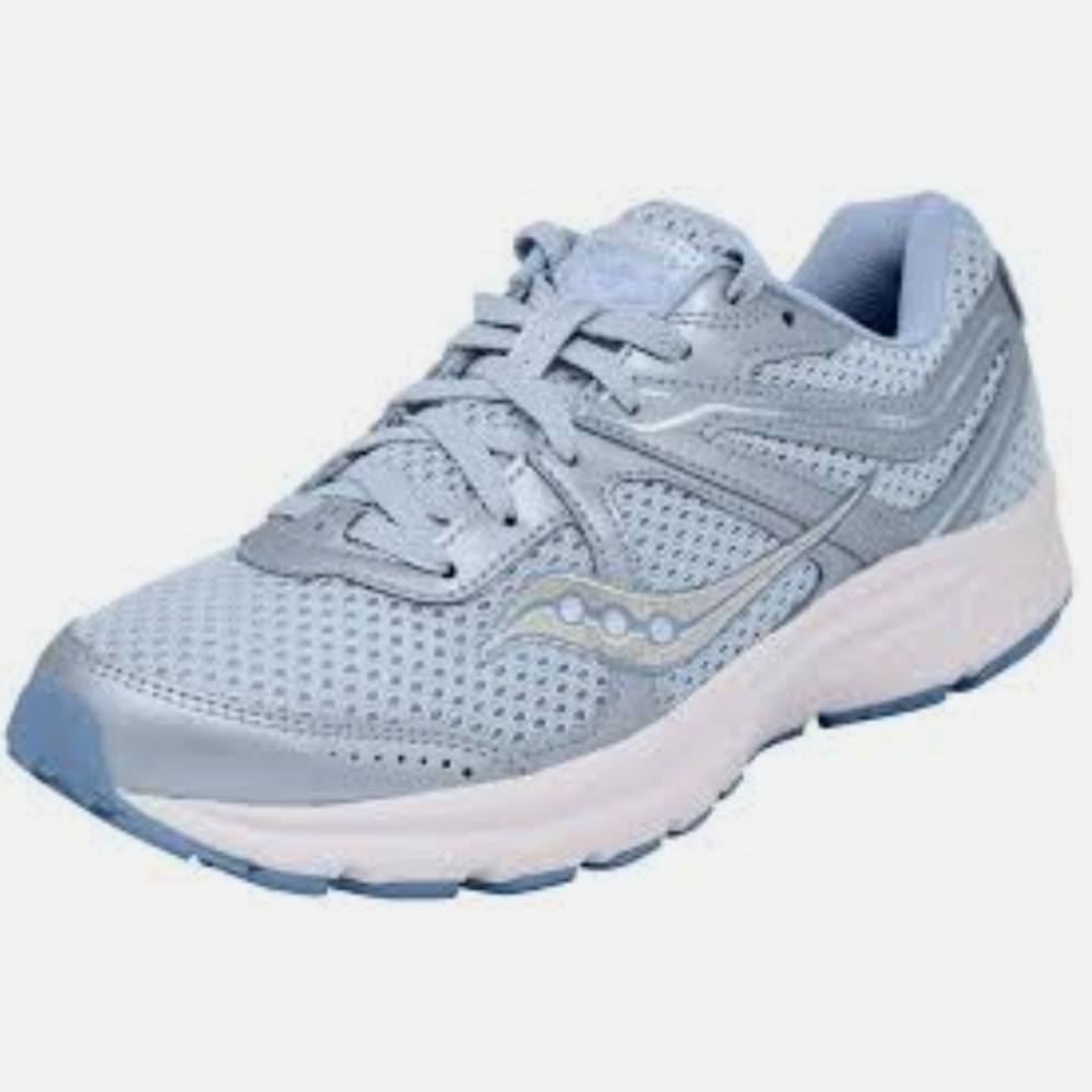 Saucony Grid Cohesion 11 Blue Low Lace Up Womens Running Trainers S10420 3